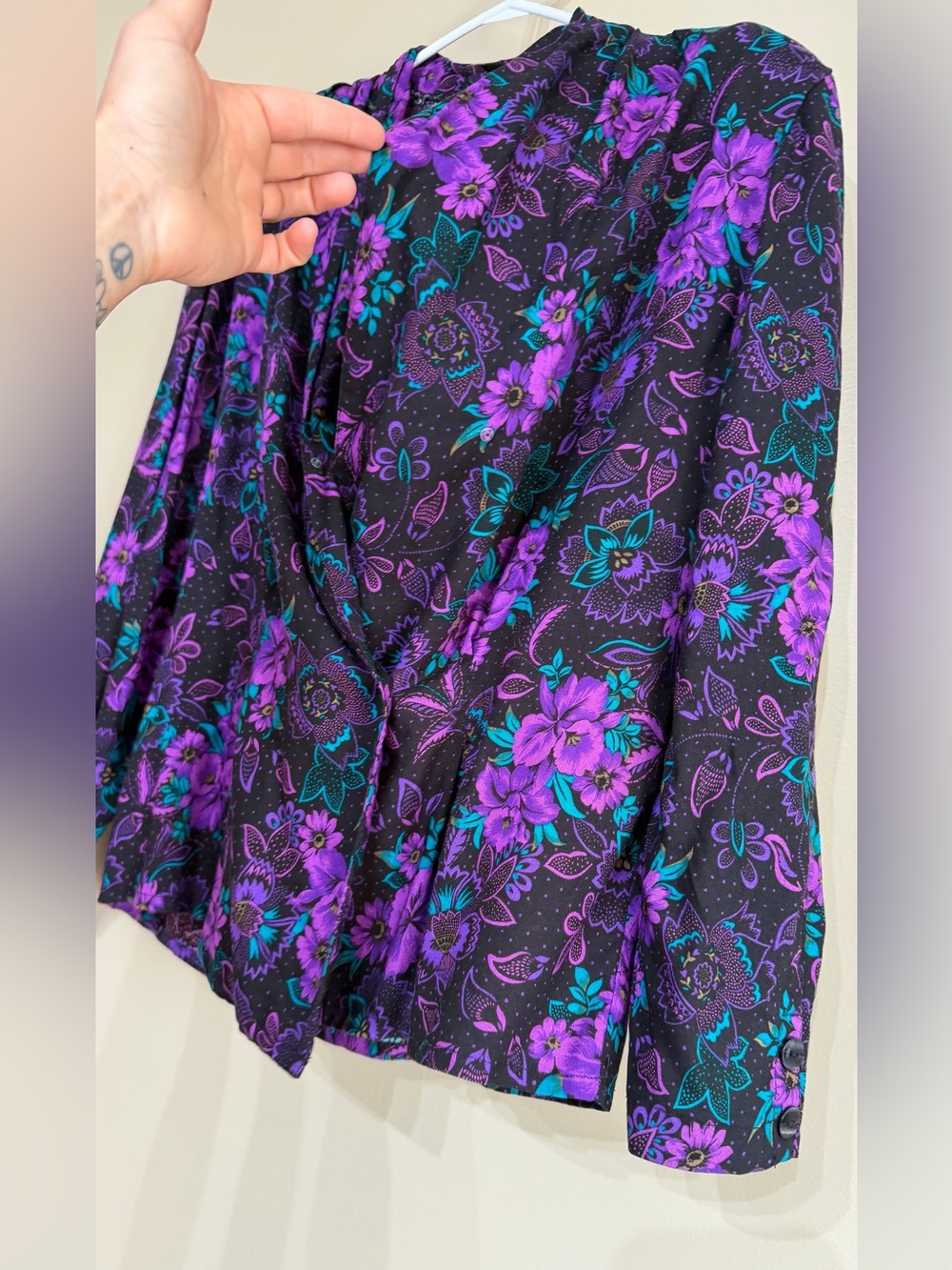 Vintage 80’s Fashion Gallery Floral Statement Skirt Set - Picture 4 of 16